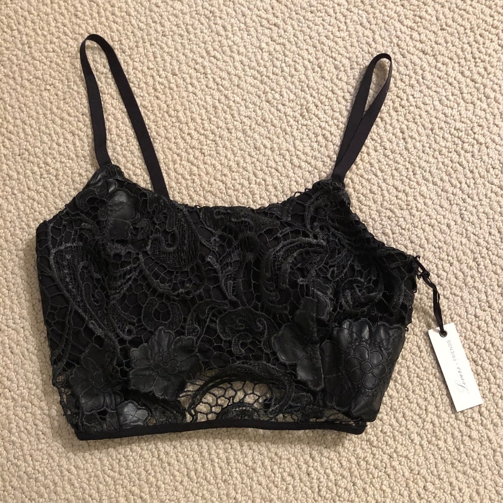 NWT Lovers and Friends Lace Crop Top XS